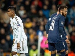 Neymar posta foto com Rodrygo em Real Madrid x PSG e cita Santos: 